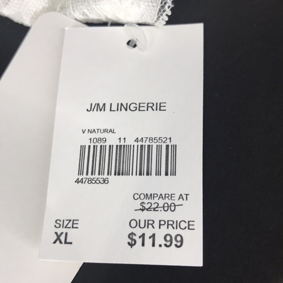 **NWT** Pure Beauty by René Rofé bralette lacy, lightly padded, wireless size XL - Picture 8 of 12